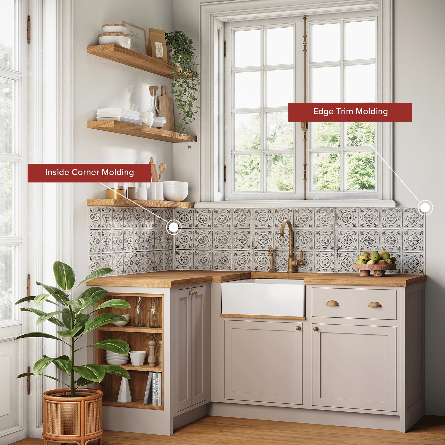 Backsplash Edge Trim Molding